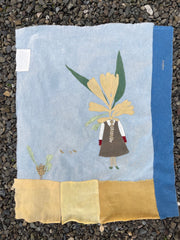 10" squares: plant-dyed 5oz organic cotton/hemp muslin