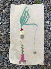 10" squares: plant-dyed 5oz organic cotton/hemp muslin