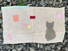 10" squares: plant-dyed 5oz organic cotton/hemp muslin