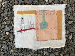 10" squares: plant-dyed 5oz organic cotton/hemp muslin