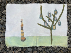 10" squares: plant-dyed 5oz organic cotton/hemp muslin