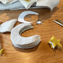 free sewing tutorial: crescent moon & star