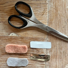 sewing tutorial: felt hair clips