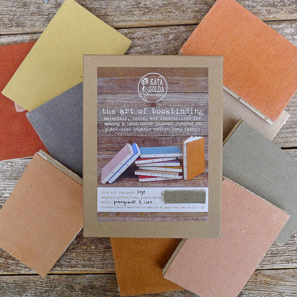 DIY bookbinding kit 9 color options kata golda handmade
