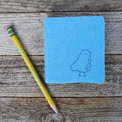 little felt journal: little bird