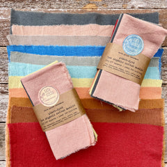 10" squares: plant-dyed 5oz organic cotton/hemp muslin