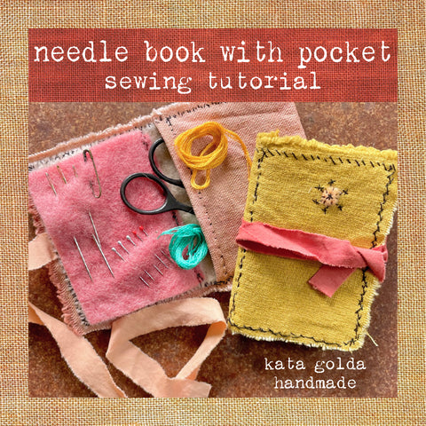 sewing tutorial: needle book with pocket