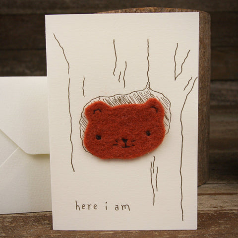 card: here i am, little bear