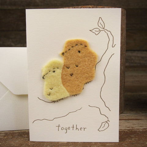 card: together, two birds