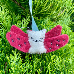 angel kitty ornament