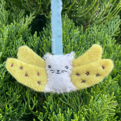 angel kitty ornament