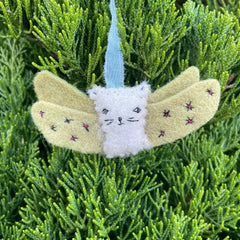 angel kitty ornament