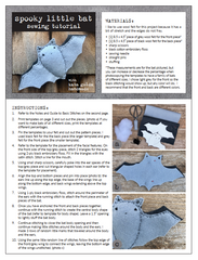 free sewing tutorial: spooky little bat