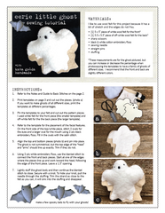 free sewing tutorial: eerie little ghost