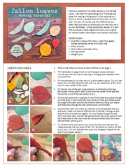 free sewing tutorial: fallen leaves