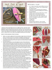 free sewing tutorial: rat for a cat