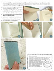 free sewing tutorial: pocket notebook