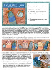 free sewing tutorial: a gift bag to keep