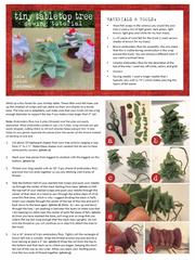 free sewing tutorial: tiny tabletop tree