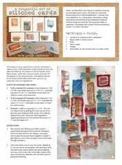 free sewing tutorial: stitched cards