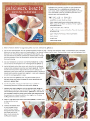free sewing tutorial: patchwork hearts