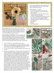 free sewing tutorial: flower stem