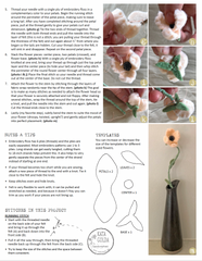 free sewing tutorial: flower stem