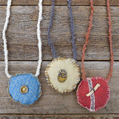 4" squares: plant-dyed 9oz organic cotton/hemp muslin