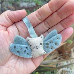 angel kitty ornament