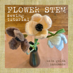 free sewing tutorial: flower stem