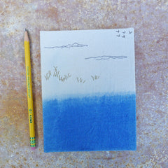 handbound journal: indigo dip collection - seaside