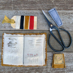 imperfect patchwork & little stitchings kit: ochre
