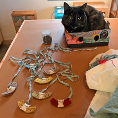 angel kitty ornament