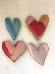 free sewing tutorial: patchwork hearts