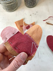 free sewing tutorial: patchwork hearts