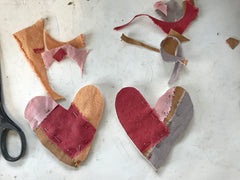 free sewing tutorial: patchwork hearts
