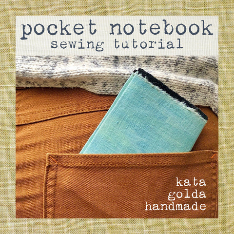 free sewing tutorial: pocket notebook