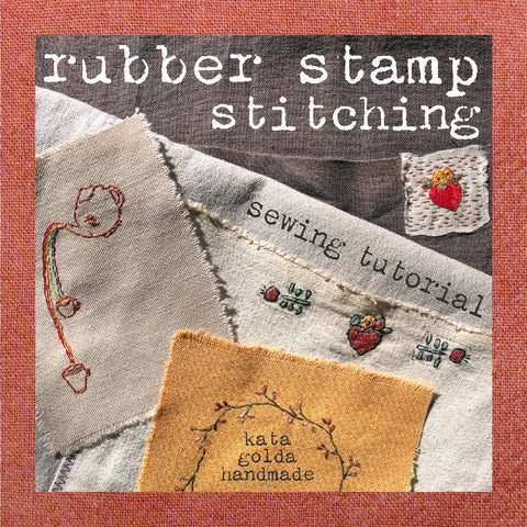 free sewing tutorial: rubber stamp stitching