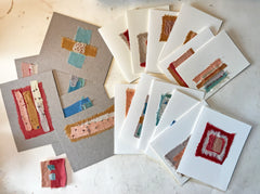 free sewing tutorial: stitched cards