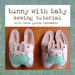 free sewing tutorial: bunny & baby