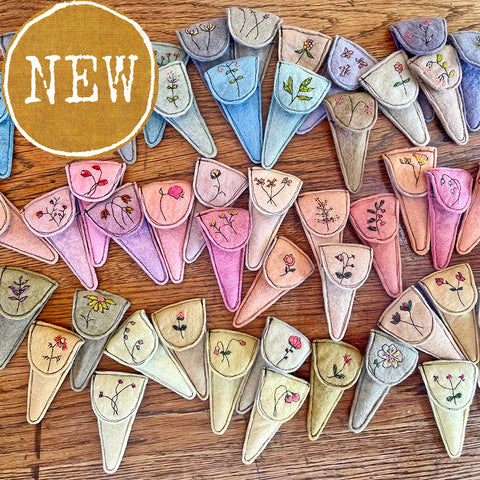 plant-dyed botanical scissor slip