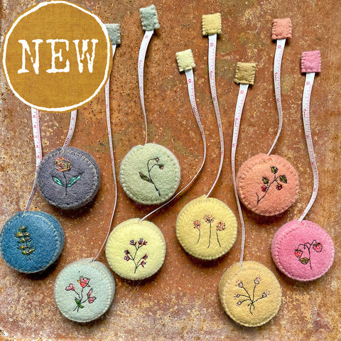 plant-dyed botanical tape measures