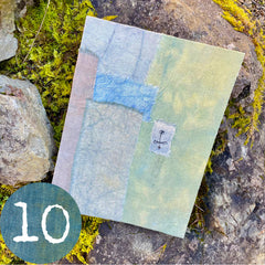 patchwork blue amulet extra large handbound journal