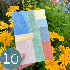 large plant-dyed patchwork handbound journal