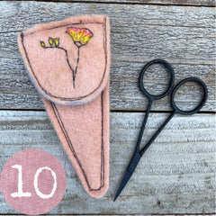plant-dyed botanical scissor slips: pinks & peaches