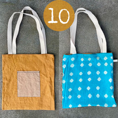 reversible plant-dyed tote bag (new batch!)