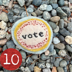 vote button (fundraiser!)