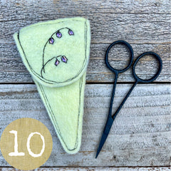 plant-dyed botanical scissor slips: yellows & greens