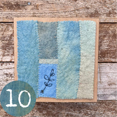 indigo plant-dyed treasure box for the stitcher