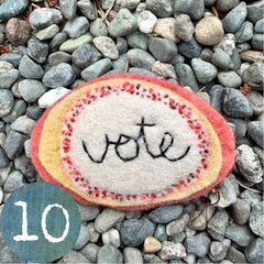 vote button (fundraiser!)